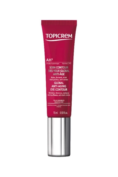 Topicrem AH3 Global Anti Aging Eye Contour Göz Çevresi Kremi 15 ml - 1
