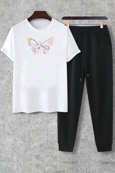 Unisex Butterfly 2'li Eşofman Takımı - 11