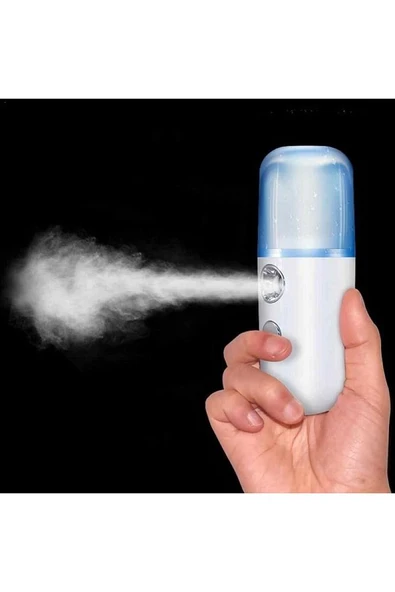 Beyaz Nano Mist Sprayer Dezenfektan Makinesi Mini Boy Taşınabilir Şarjlı - 2