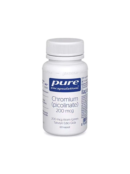 Pure Encapsulations Chromium Picolinate 200 mcg 60 Kapsül 11/2025 miadlı ürün görseli