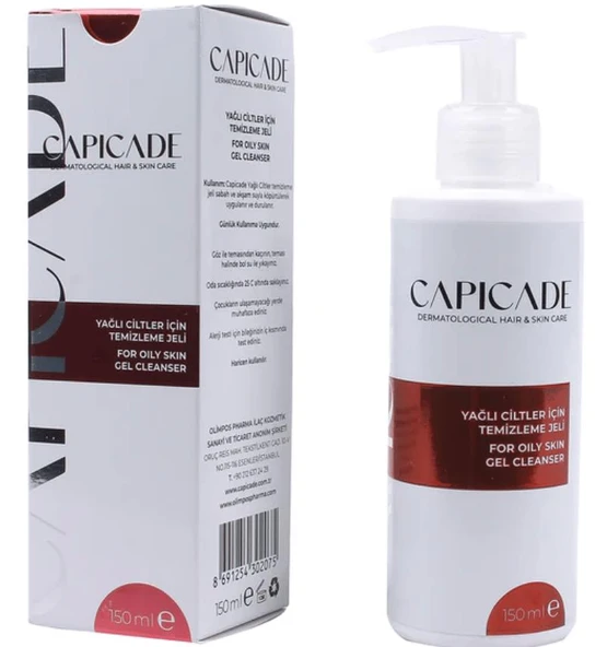 Capicade Yağlı Ciltler İçin Temizleme Jeli 150ml