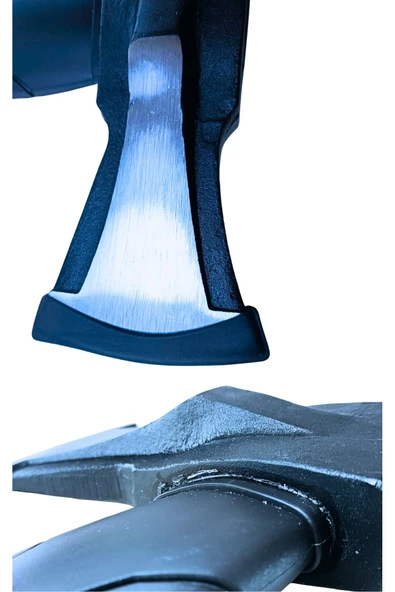 Fiber Plastik Saplı Balta Odun Yarma Baltası 2kg (80 CM TOPLAM UZUNLUK) - Resim 8