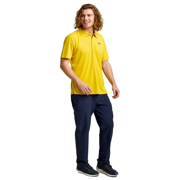 SLAM A108013S00-W41 ACT QD POLO Erkek Tişört Sarı - Resim 2