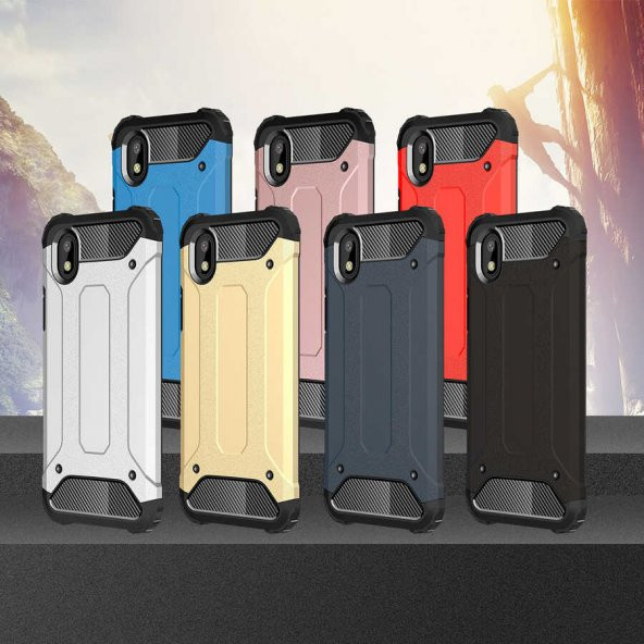 Galaxy A01 Core Kılıf Hybrid Zırh Silikon - 7