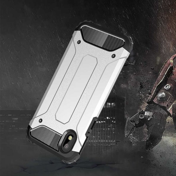 Galaxy A01 Core Kılıf Hybrid Zırh Silikon - 9