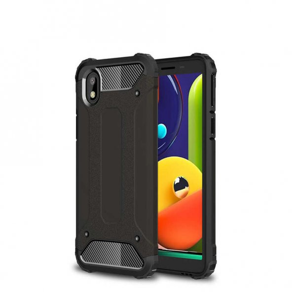 Galaxy A01 Core Kılıf Hybrid Zırh Silikon - 11