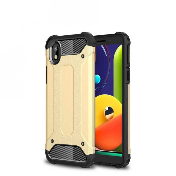 Galaxy A01 Core Kılıf Hybrid Zırh Silikon - 12