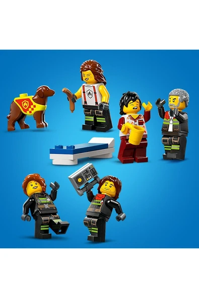 LEGO ® City İtfaiye Kamyonlu İtfaiye Merkezi 60414 -  Yaratıcı Oyuncak Yapım Seti (843 Parça) - 2