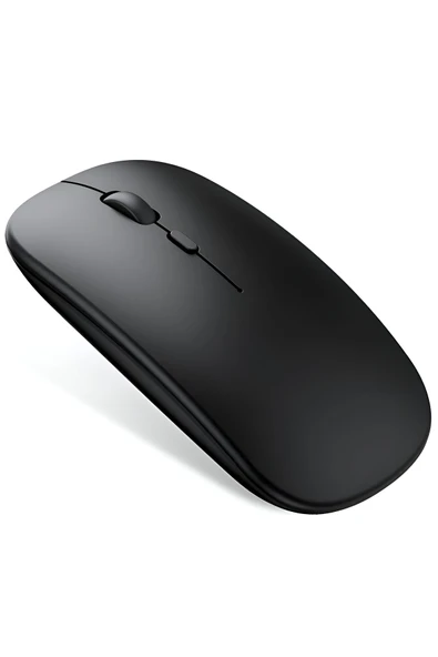 anaway shopping Sessiz Tıklama Şarjlı Çift Modlu Bluetooth Kablosuz 2.4Ghz Siyah Mouse - 7