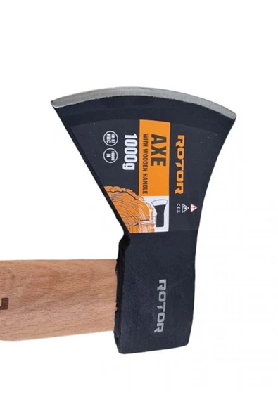Ax 613 Ahşap Saplı Balta 1000gr (45 CM SAP UZUNLUĞU) - Resim 3