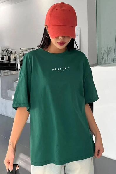 Unisex Destiny Baskılı T-shirt