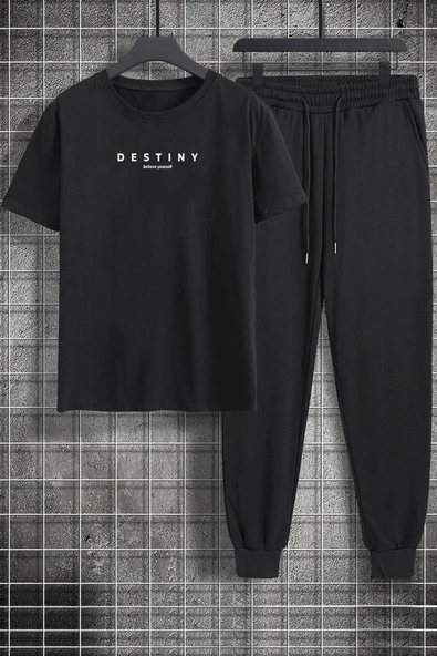 Unisex Destiny Baskılı 2'li Eşofman Takımı ürün görseli 1