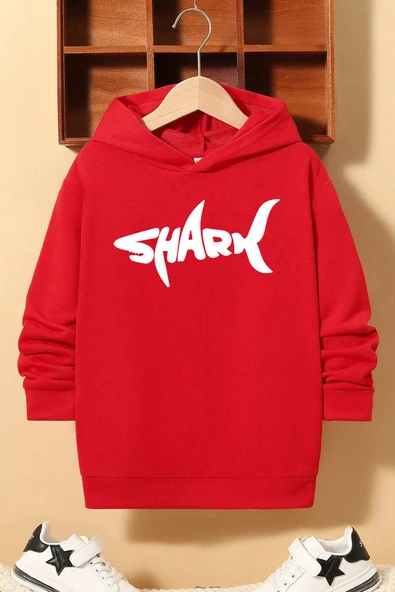 Çocuk Shark Baskılı Sweatshirt - Resim 3