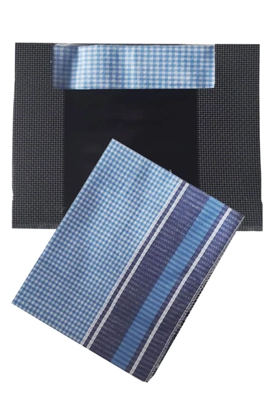 3’lü Özel Paket Premium Erkek Mendil Seti %100 Pamuk 42x42 cm - 5