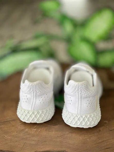 Benetton Beyaz Kadın Spor Ayakkabı BN30009 - Resim 3