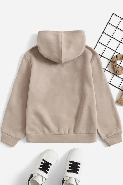 Papatya Kelebek Baskılı Erkek - Kız Çocuk Rahat Kalıp Sweatshirt - 2
