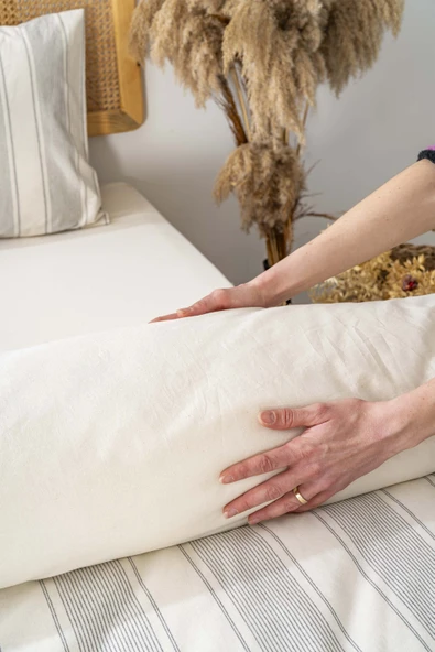 Rivaİstanbul Nenas Antrasit Çift Kişilik Nevresim Takımı 4 Parça %100 Pamuklu - Resim 5