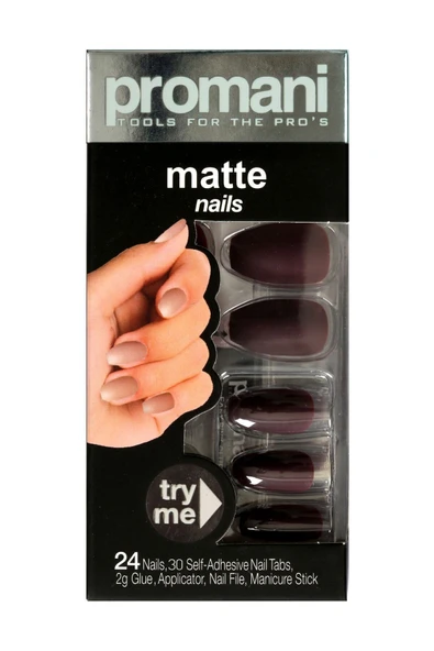 Matte Takma Tırnak Kiti Koyu Bordo Pr-5018