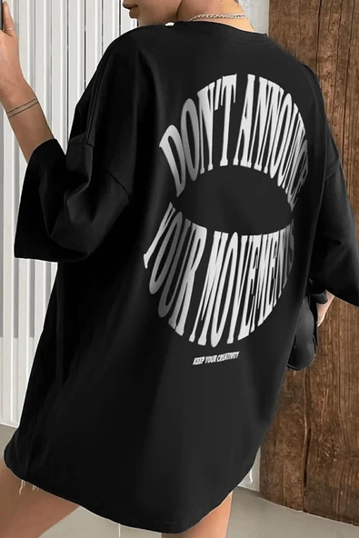 Unisex Dont Baskılı T-shirt - 8