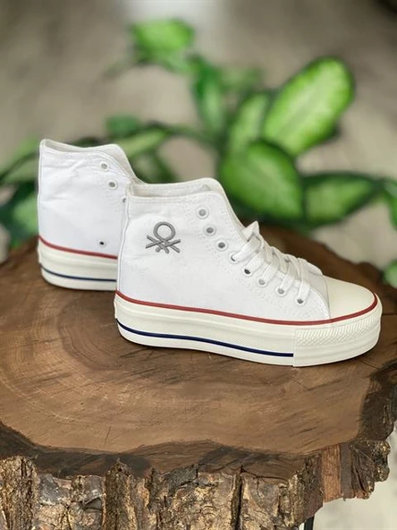 Benetton Yüksek Tabanlı Converse Ayakkabı 30939 - 3
