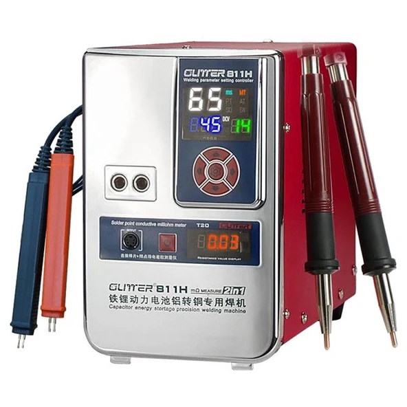 Glitter 811H Şarjlı Pil Profesyonel Bakır - Nikel Punta Kaynak Makinesi 36KW/42KW 7000A - 6