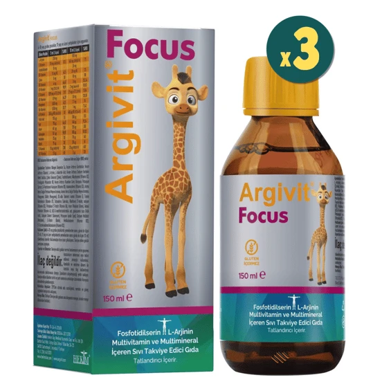 Argivit Focus Şurup 150 ml 3'lü