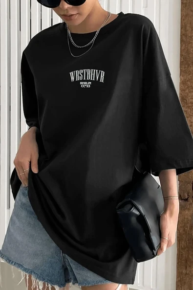 Unisex Dont Baskılı T-shirt - 7