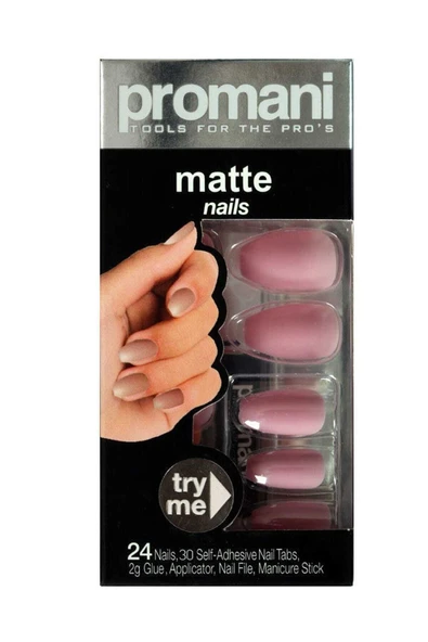 Matte Takma Tırnak Kiti  Şeker Pembesi Kod: Pr-5019
