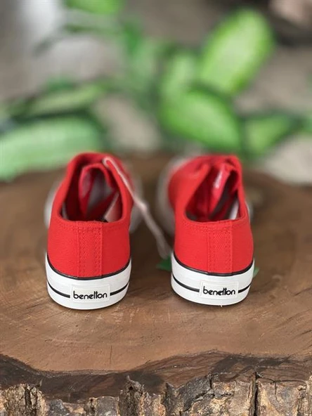 Benetton Konvers Kadın Spor Ayakkabı Kırmızı BN30196 - 4