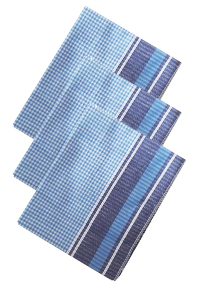 3’lü Özel Paket Premium Erkek Mendil Seti %100 Pamuk 42x42 cm - 6