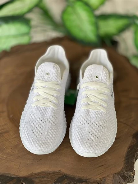 Benetton Beyaz Kadın Spor Ayakkabı BN30009 - Resim 4