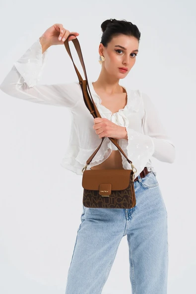 Nautica Kadın Postacı Çantası Kahve CN7213T - Resim 2