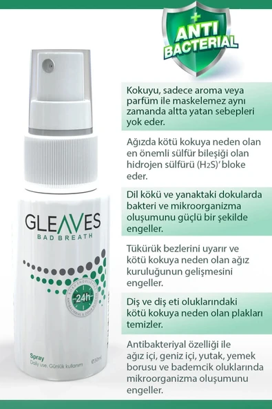 Ağız Kokusu Önleyici Sprey, Ağız Kokusu Giderici Ağız Bakım Spreyi Alkolsüz Formülasyon 30 ml - 2