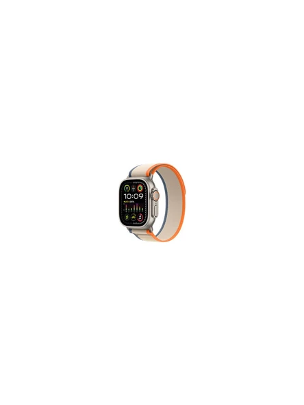 Apple Watch Ultra 2 Gps + Cellular, 49MM Titanyum Kasa Turuncu / Bej Trail Loop - S/m MRF13TU/A