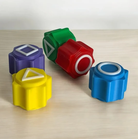 Beş Taş Oyunu Game Renkli Gonggi Beş Taş Seti - Resim 3