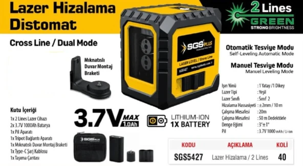 SGS PROFESYONEL LAZER HİZALAMA DİSTOMAT (ŞAKÜL) - 2