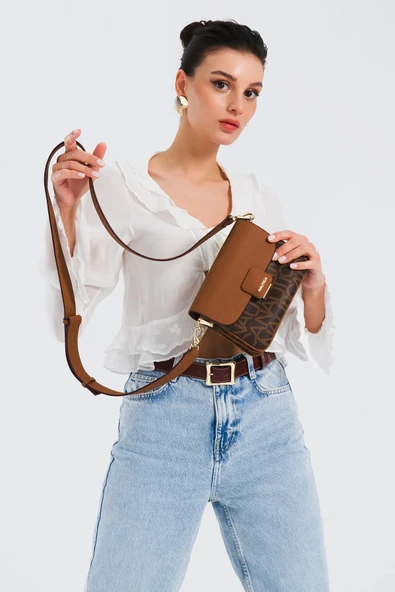 Nautica Kadın Postacı Çantası Kahve CN7213T - Resim 3