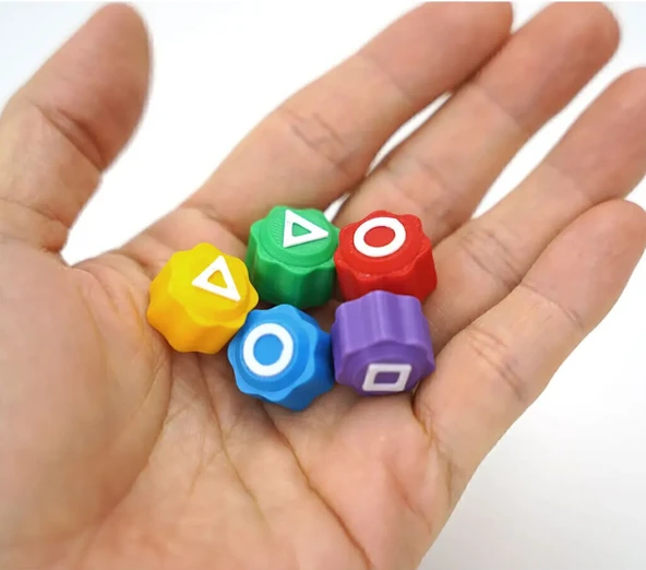 Beş Taş Oyunu Game Renkli Gonggi Beş Taş Seti - Resim 5