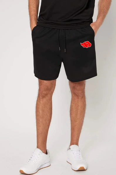 Tasarım Baskılı Pamuk Unisex Penye Short - 2