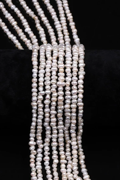 İnci Doğal Taş Dizi 3 x 4 mm Şekilsiz Kesim ürün görseli