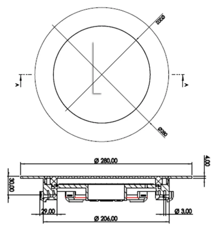 Cometepool Siyah Çerçeve Ultra Slim 4mm Mavi Işık SMD Led Havuz Sıva Altı (Joker) Aydınlatma Lambası 40W-ToptancıyızBiz - 3