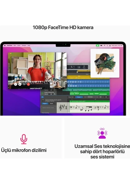 APPLE MACBOOK AİR M2 8GB RAM 256GB SSD 13.3'' YILDIZ IŞIĞI - 6