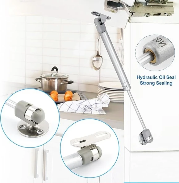 Mutfak Dolap Kapak Amortisörü 100N Gazlı Piston - 4