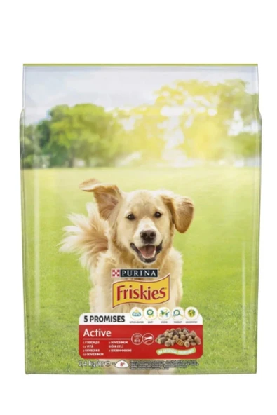 Friskies Köpek Active Etli Yetişkin Kuru Köpek Maması 2.4 Kg - 2