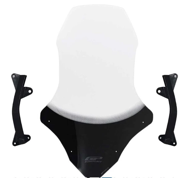 GP KOMPOZİT HONDA PCX 125 2021-2024 UYUMLU ÖN TUR CAMI ŞEFFAF 79cm - 2