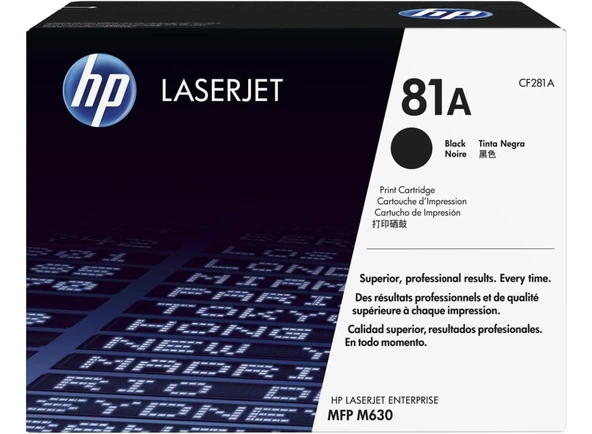 HP 81A Black Siyah 10.000 Sayfa Toner CF281A ürün görseli 1