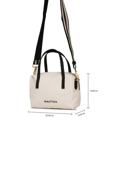 Nautica Kadın Postacı Çantası Bej-Siyah CN7250T - Resim 8