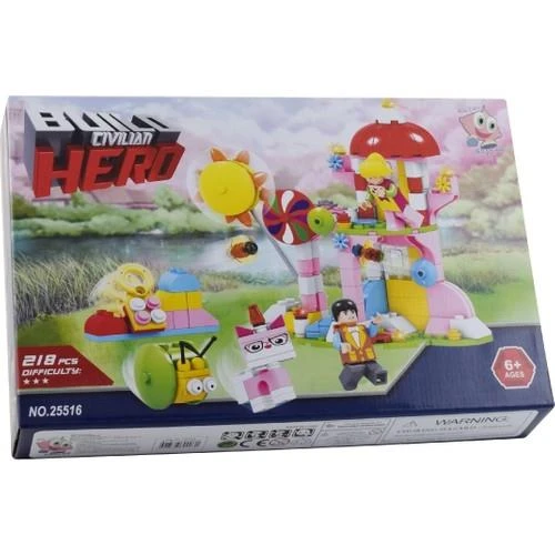 Ausini-Asya Brick 25516 Build Civilian Hero  Lego SET-218 parça - 2