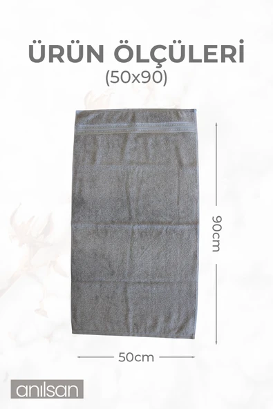 6'lı Boncuk Bej El Havlusu - 50x90 Cm, 225 Gr, %100 Pamuk, Spa Ve Otel Havlusu, Günlük Kullanıma Uygun - 3