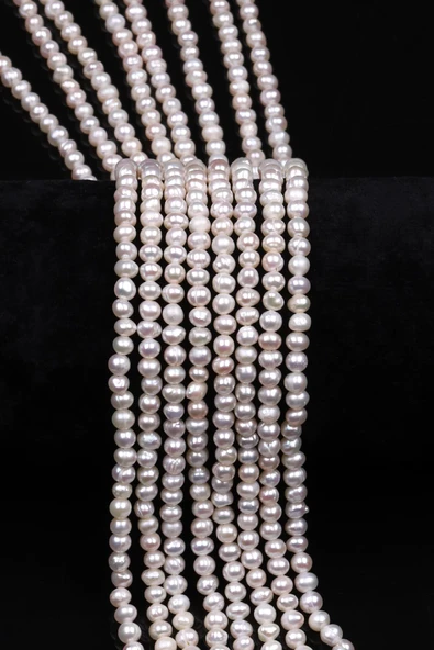 İnci Doğal Taş Dizi 4 mm Küre Kesim